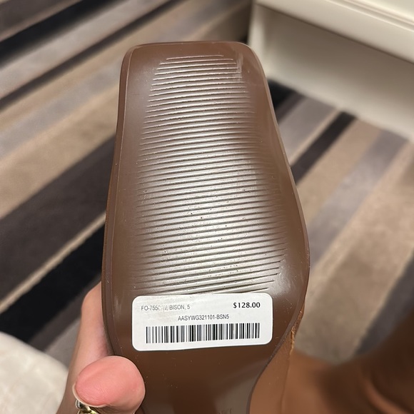 Brown Square Toe Boots - Picture 5 of 5